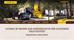 Desktop Screenshot of goldcountrycampground.com